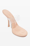 alexander wang nudie 105  sandal in pvc peachy nude
