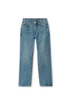 alexander wang og high-rise stovepipe jean in denim  vintage medium indigo