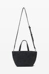 Alexander Wang grey aged 小号 punch 棉质牛仔布托特包
