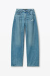 Alexander Wang vintage light indigo regen 5-pocket denim track pant