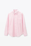 Alexander Wang light pink 棉质男友风衬衫