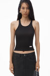 Alexander Wang black primal 纳帕羊皮五口袋铅笔半身裙