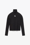 alexander wang 弹力针织高领上衣 black