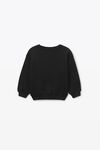 alexander wang essential毛圈布增塑溶胶印花运动衫 black