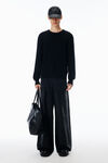 Alexander Wang faded black surge涂层阔腿牛仔裤