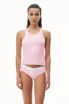 alexander wang 罗纹棉工字背心 light pink