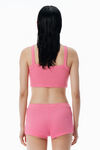 Alexander Wang lotus pink 粉色华夫纹针织吊带背心