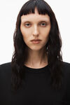 alexander wang pocket tee in high twist jersey   black