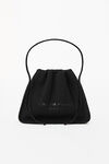 Alexander Wang black ryan large bag in ribbed knit