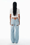 Alexander Wang soft white 白色透明珠烫钻圆领 t 恤