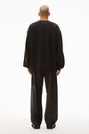 alexander wang beefy graphic sweatshirt in japanese jersey black