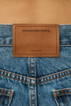 alexander wang ez mid-rise straight-leg jean in denim  vintage medium indigo