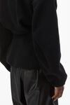 alexander wang 泰迪抓绒和尼龙塑形夹克 black