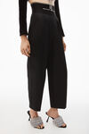 alexander wang 棉质精裁萝卜裤 black