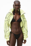 alexander wang crystal charm bikini bottom in jersey black