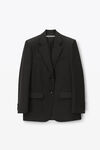 alexander wang blazer in wool tailoring black