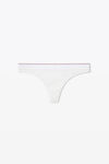 Alexander Wang white 罗纹平纹布丁字裤