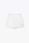 Alexander Wang white 棉质平纹针织布中性短裤