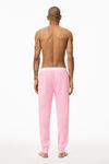 alexander wang unisex jogger in cotton waffle thermal  light pink