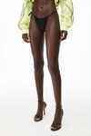 alexander wang crystal charm bikini bottom in jersey black