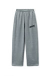 Alexander Wang dark heather grey logo-detailed oversize sweatpants