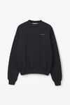 Alexander Wang black 密绒圆领衫