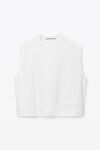 Alexander Wang vintage white men's muscle tank in cotton jersey
