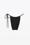 alexander wang crystal charm bikini bottom in jersey black