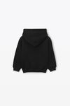 alexander wang essential毛圈布连帽衫 black
