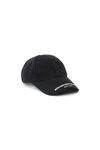 Alexander Wang washed black unisex distressed logo baseball cap