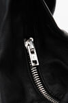 alexander wang mini hobo bag in moto leather black