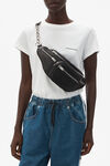 Alexander Wang black attica fanny pack in nappa leather
