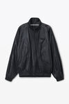 Alexander Wang black track jacket with piping