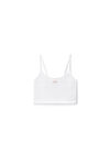 cropped ribbed cotton cami tank