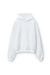 Alexander Wang white 厚实摇粒绒连帽衫