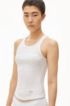 Racerback Tank in Ribbed Cotton Jersey