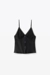 Alexander Wang black silk charmeuse camisole