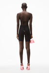 alexander wang crystal charm bikini top in jersey black