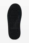 Alexander Wang black 徽标发泡彩胶卵石纹皮革运动鞋