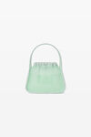 alexander wang ryan 透明罗纹针织小号手袋 absinthe