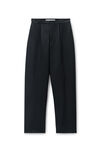 Black Wool Mohair Tailored Pant
