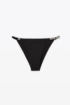 alexander wang crystal logo bikini bottom  black