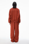 Alexander Wang washed red 网眼针织运动夹克