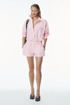 Alexander Wang light pink 棉质男友风衬衫