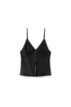 Alexander Wang black silk charmeuse camisole