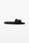Alexander Wang black aw pool slide