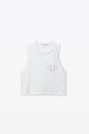 Alexander Wang vintage white logo muscle tank