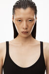 alexander wang 徽标弹力连衣裙 black