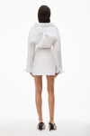 alexander wang 棉质府绸水晶打结扭花连衣裙 white