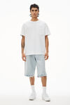 alexander wang pocket tee in high twist jersey white